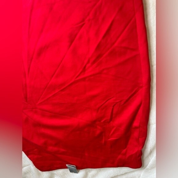 NWT Premise Studio Red Knit Midi Skirt Size 10 - Picture 4 of 15